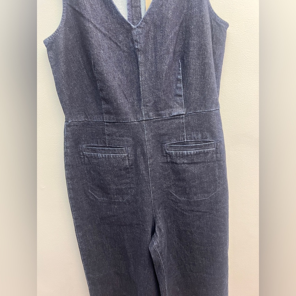 *New* JCrew Denim Jumpsuit, Size 10 - Picture 6 of 10